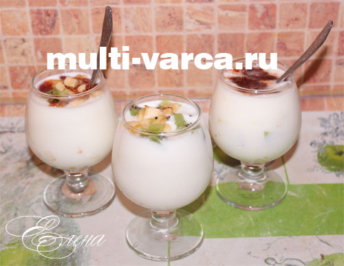 Йогурт у мультиварці панасонік